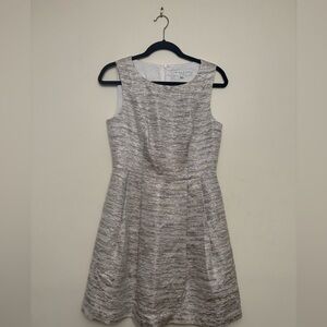 Trina Turk Metallic Silver Mini Dress